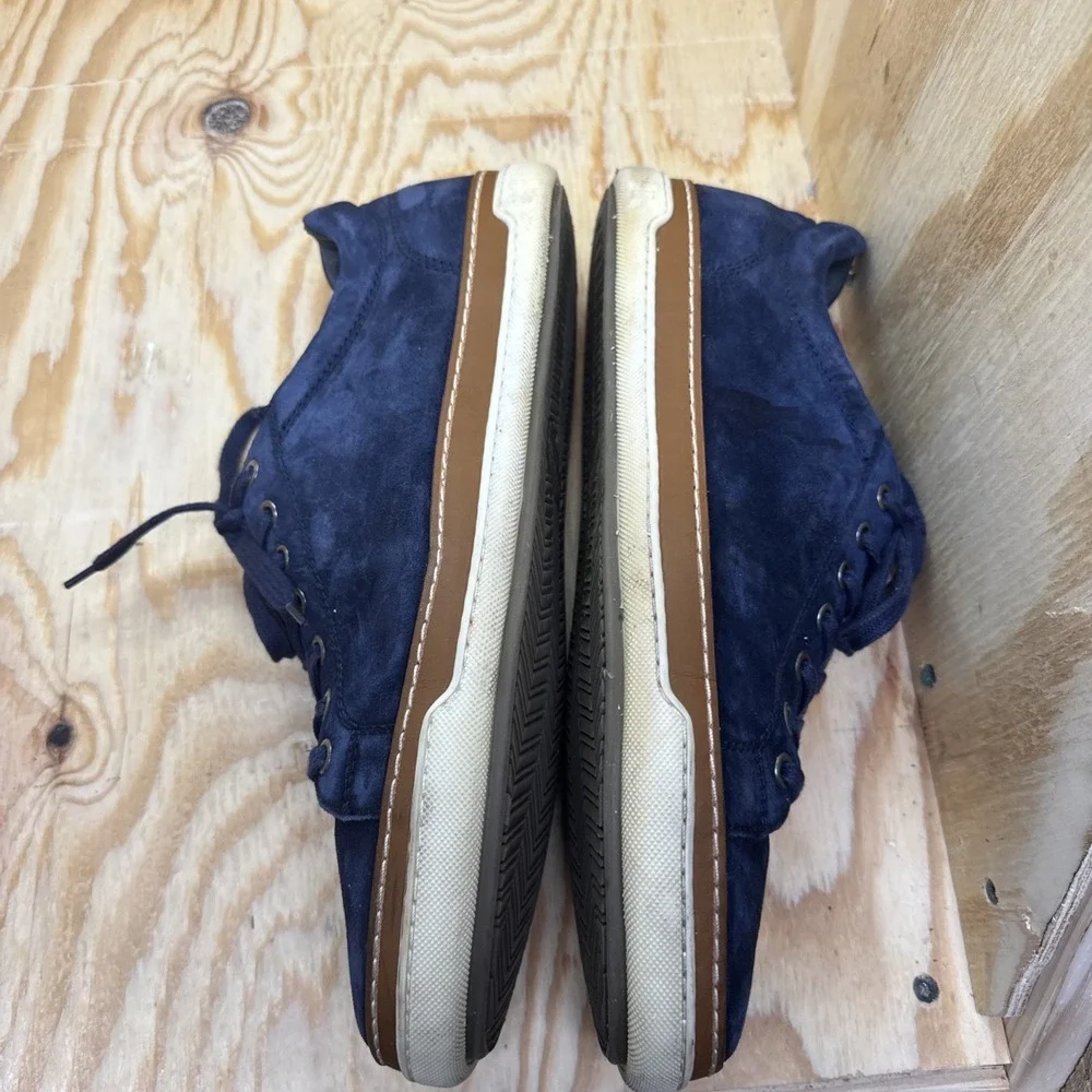 Allen Edmonds‎ Blue Suede Shoes 40 | 7 Porter Sneakers Made in Portugal Casual